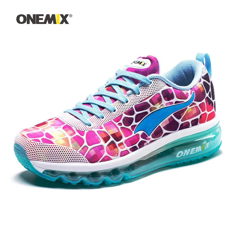 Женские кроссовки для бега ONEMIX разноцветные с подушкой Max спортзала прогулок на