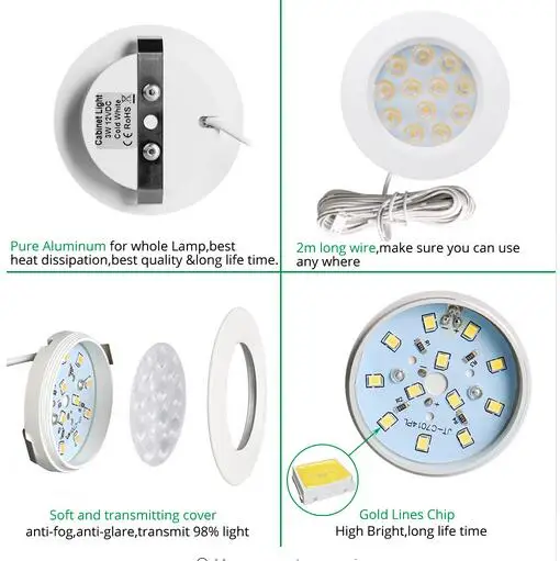 Светодиодная подсветка для шкафа 12 В 3 Вт|led dc adapter|led wall mount bracketled note |