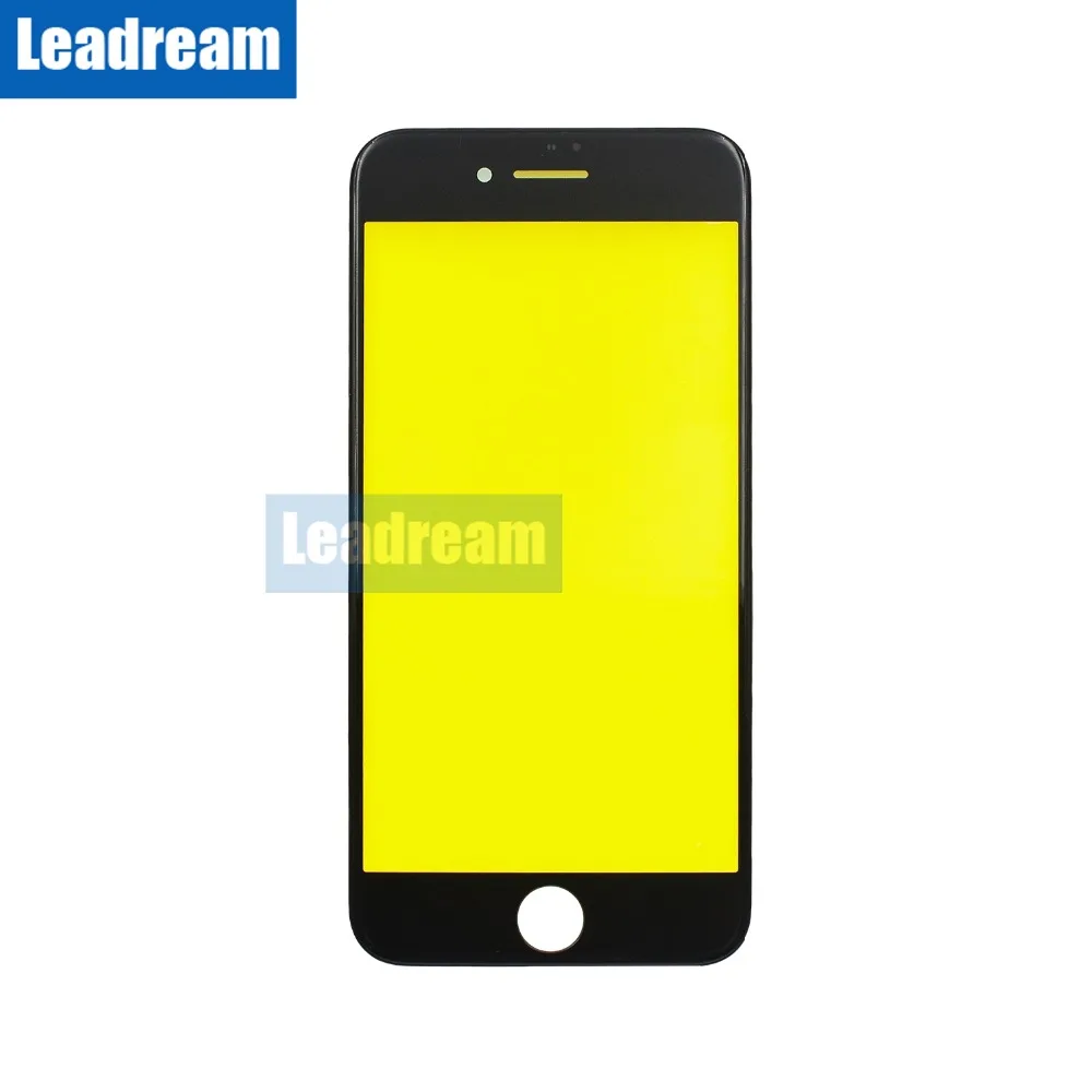 Leadream 10 шт. 3 в 1 переднее внешнее стекло для iPhone 7 8 Plus Переднее сменная крышка с