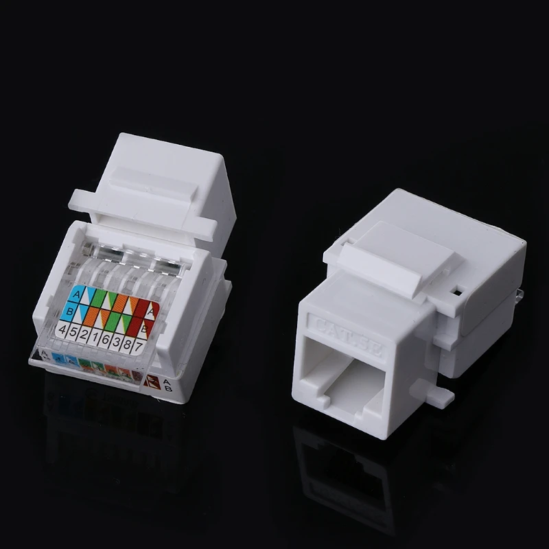 5 шт. UTP RJ45 CAT5E модуль инструмент-свободный разъем модуль для сети интегрированной проводки