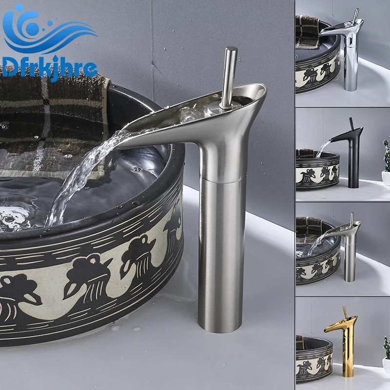Смеситель для раковины водопроводный кран для ванной окрашенная нержавеющая сталь смесители с одной ручкой водопроводный кран смеситель короткий и высокий