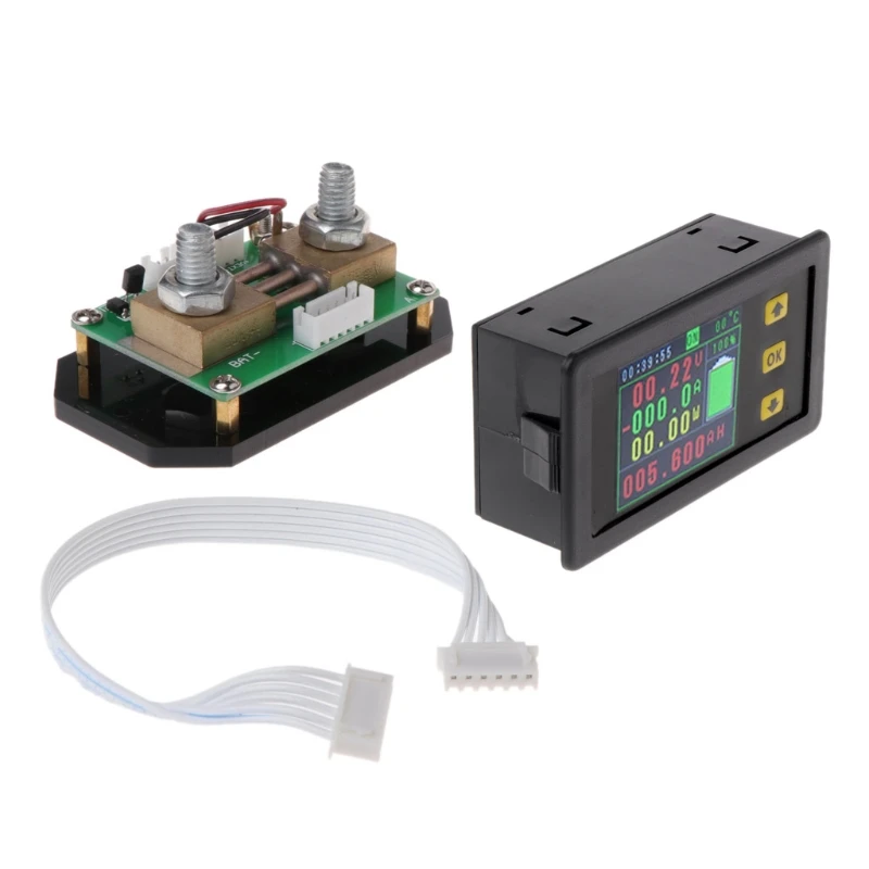 DC 120V 500A LCD Medidor combinado Voltaje Corriente KWh Medidor de va DC 120V 500A LCD Medidor combinado Voltaje Corriente KWh Medidor de va