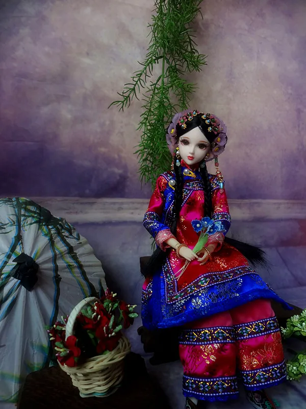 32 см китайские куклы как BJD кукла 12 шарнирное тело 1/6 винтажные восточные древние династии Цин девушки куклы Подарки