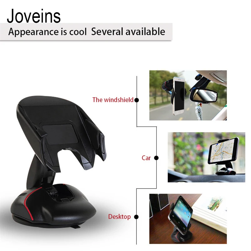 Joveins деформируемый Универсальный держатель для телефона, подставка для 5,6-9,5 см, ширина мобильного телефона, Gps, автомобильный держатель для телефона