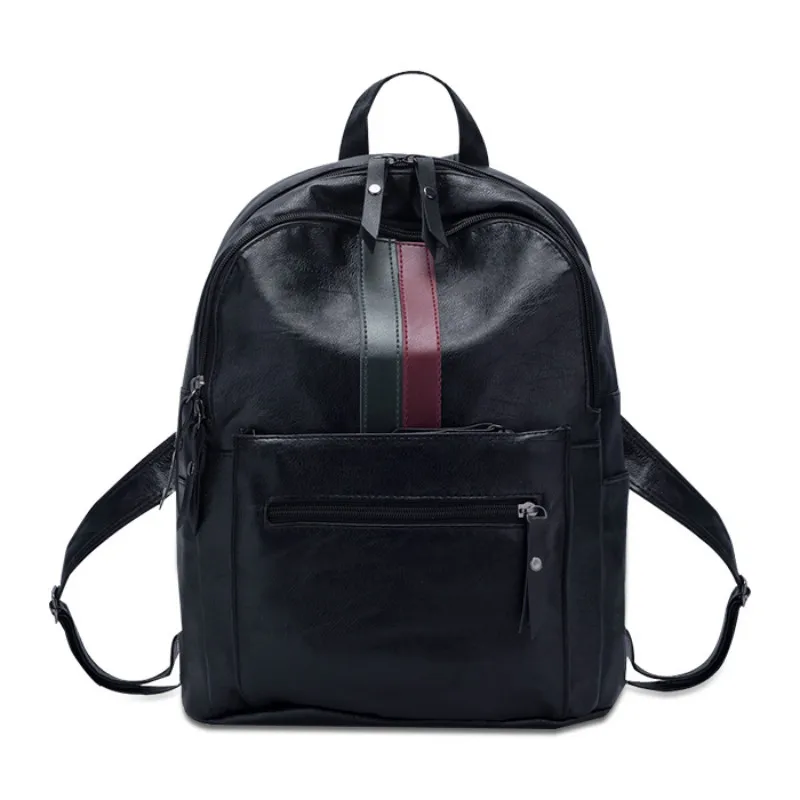 

New fashion high grade ladies PU backpack casual 2019 PU soft leather travel school bag personality back small backpack
