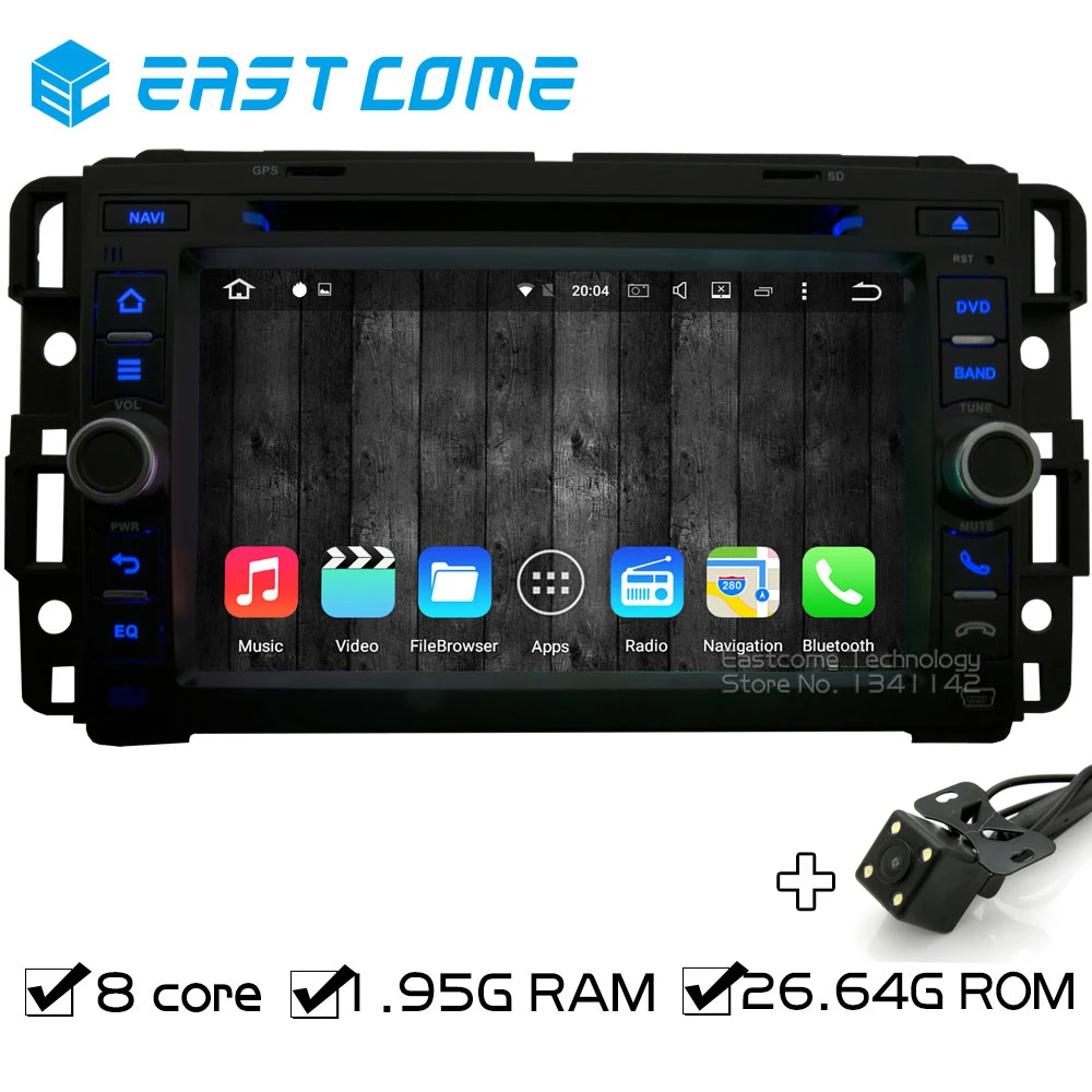 8 Core Pure Android 6 0 Car DVD For GMC Yukon Savana Sierra Tahoe Acadia 2007