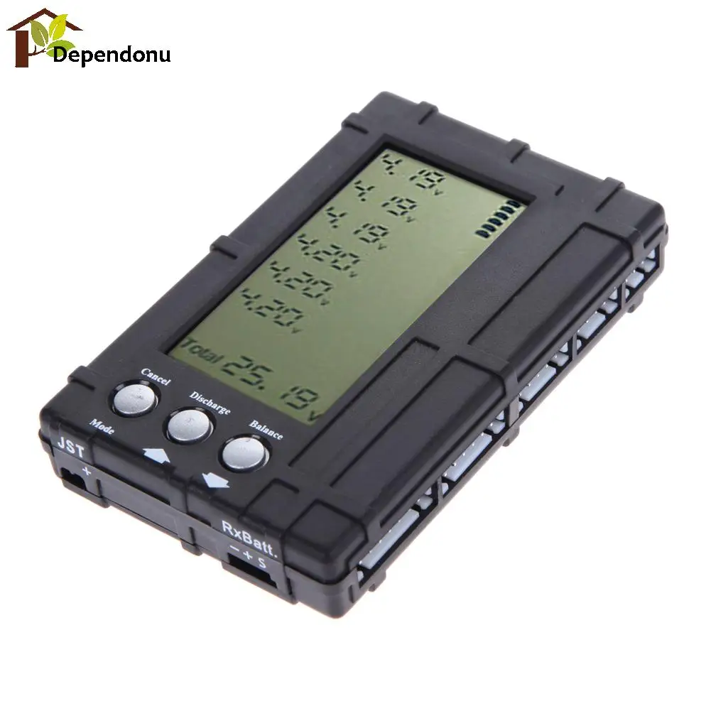 

2s 3s 4s 6s Lipo Li-Fe Battery Balancer LCD Voltage Meter Tester Discharger Balancer