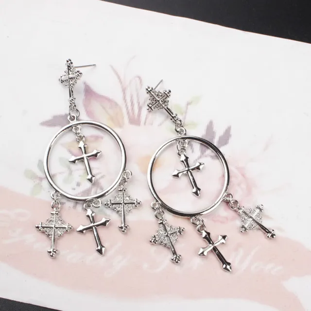 New Fashion Multiple Cross Dangle Earrings Jewelry Vintage Gold New Fashion Multiple Cross Dangle Earrings Jewelry Vintage Gold Color Chandelier For Women Best