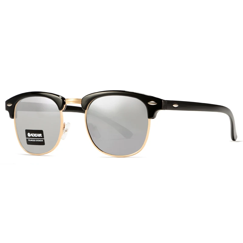 Супер Новое поступление KDEAM классические Поляризованные Солнцезащитные очки женские 51' ширина поляризованные солнцезащитные очки винтажные мужские очки KD3016 - Цвет линз: C6