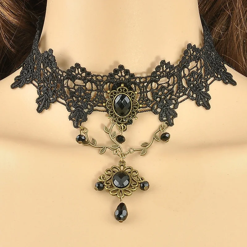 Ls074 European Short Necklace To Restore Ancient Ways Gothic Paris Act The Role Ofing Is Tasted A Halloween Party | Украшения и