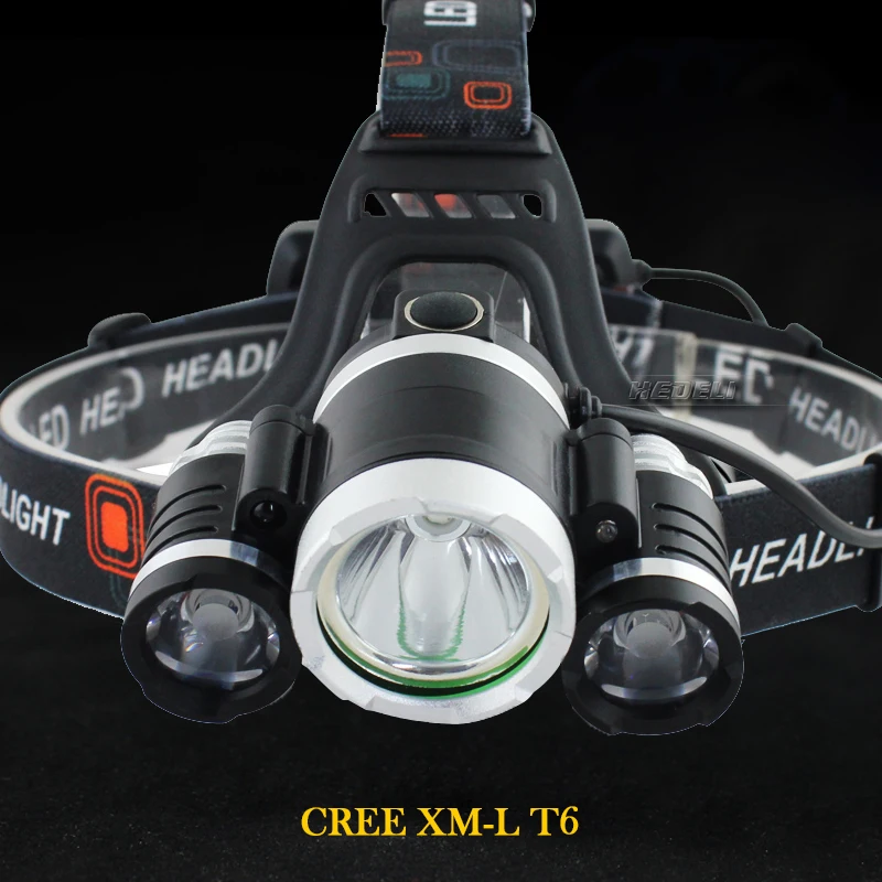Buy 6000lm IR sensor head torch led headlamp usb head lamp 18650 Rechargeable headlight flashlight cree xml t6 hunting flashlight