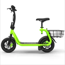 Foldable Mini scooter Double disc brake Electric font b car b font Single seat Electric Motorcycle