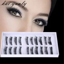 10 пар природных длинный толстый Накладные Ресницы Поддельные ресницы расширения ресницы Косметика Make Up Макияж инструмент Sep 27