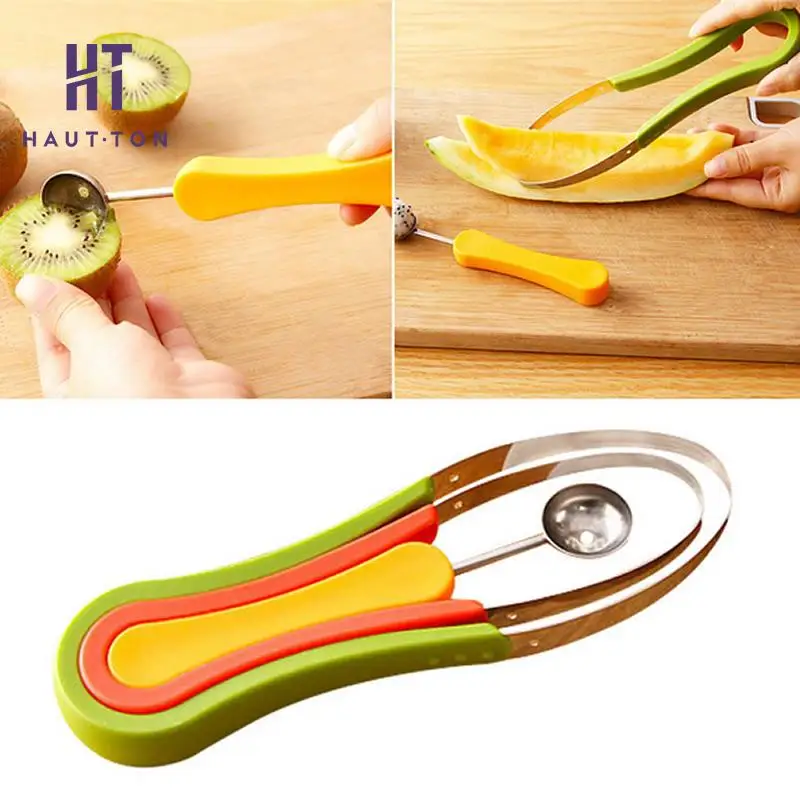 3pcs Fruit Ball Cutter Watermelon Ball Troop Slicer Melon Clever Fruit