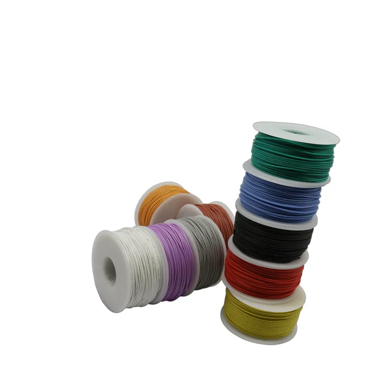 50 meters silicone wire 30AWG wire diameter 0.8mm stranded wire tinned copper wire and cable 10 colors optional DIY