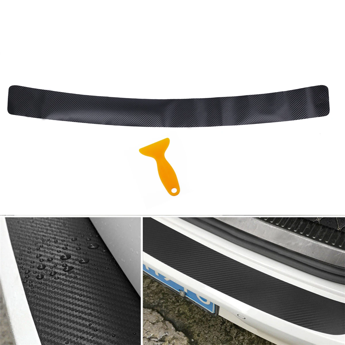 

Universal Car Trunk Rear Guard Plate Sticker for Mercedes W204 W210 AMG Benz Bmw E36 E90 E60 Fiat 500 Volvo S80