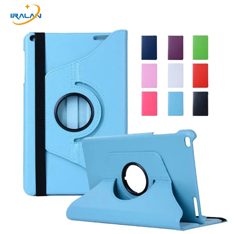 

360 Rotating Folio Stand Leather Case Cover For Huawei Mediapad T1 10 T1-A21W T1-A23L 9.6 inch Tablet PC Skin Shell+stylus pen