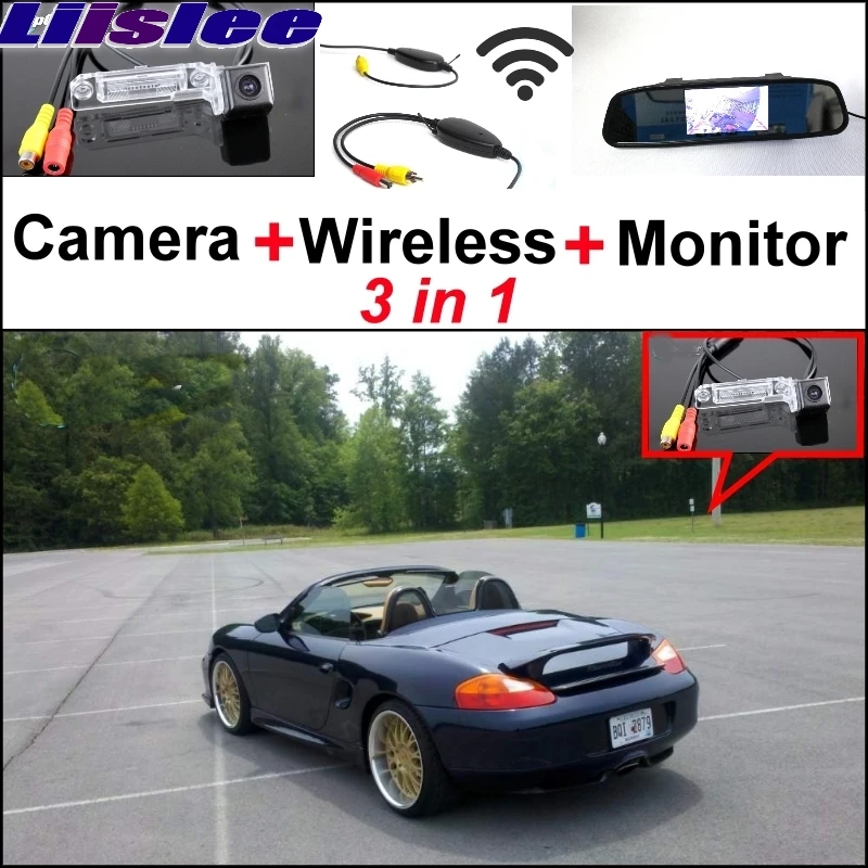 

Liislee Special Rear View Camera + Wireless Receiver + Mirror Monitor Back Up Parking System For Porsche 986 BOXSTER 1997~2004