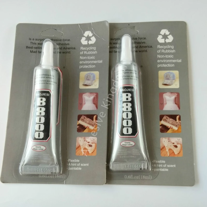 10pcs 18ml B8000 super glue fabric special adhesive hat cell phone case