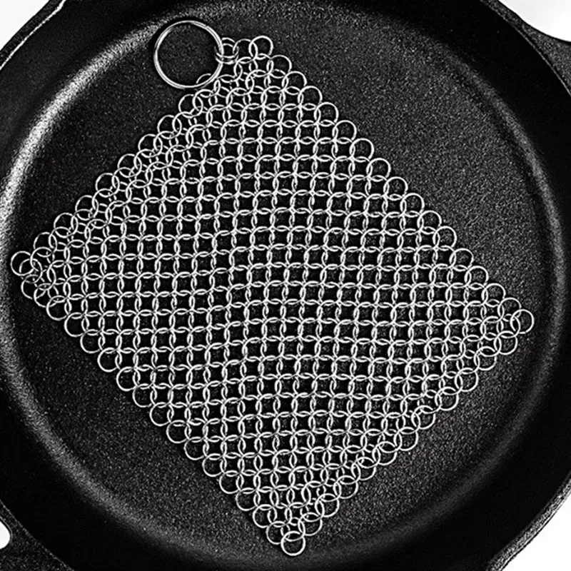 Duolvqi Полезная чаша для умывания инструмент из нержавеющей стали Chainmail Scrubber Finger Cleaner Губка из колец для сковороды миски кухонные гаджеты