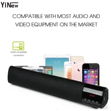 Portable Soundbar Wireless Bluetooth Speaker Stereo HIFI PC TV sound bar System 10W big power Column TF FM usb AUX loudspeaker