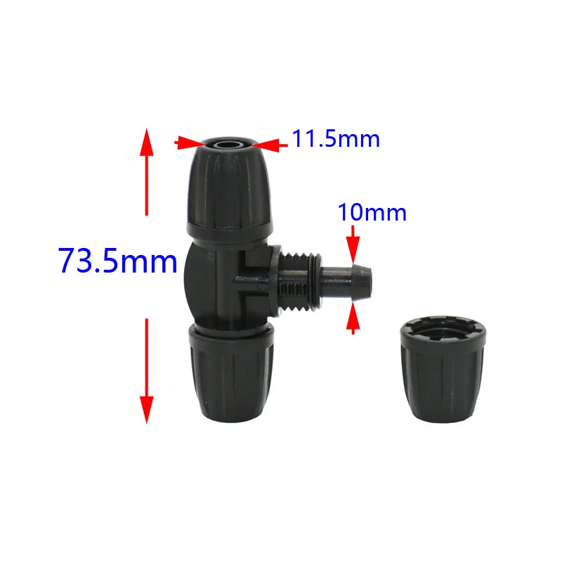 3/" Садовый шланг тройник 8/11 шланг T штыревой Соединитель 3 way делитель воды фиксатор резьбы адаптер для орошения 2 шт