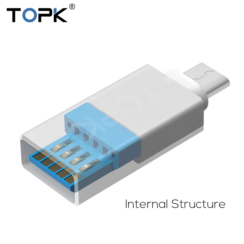 TOPK Тип usb C Переходник USB &quotпапа&quot в 3 0 Женский OTG конвертер кабель для samsung Galaxy S9