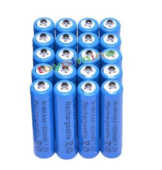 

20x AAA 1800mAh 3A 1.2 V Ni-MH Blue Rechargeable Battery Cell for MP3 RC Toys