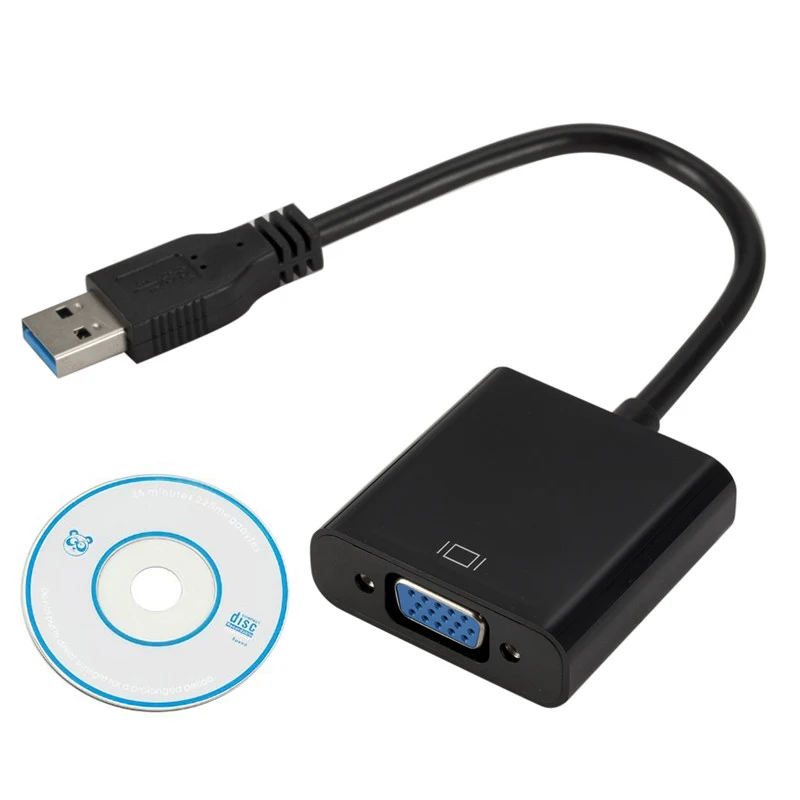 Адаптер с USB 3 0 на VGA для мультидисплея внешняя видеографическая карта ноутбуков