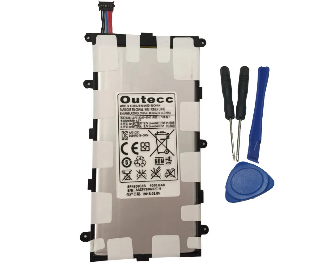 Outecc sp4960c3b Замена Батарея для Samsung Galaxy Tab 2 7.0 &quotgt p3110 GT P3100 gt p3113 P3113 P6200|battery for samsung|battery