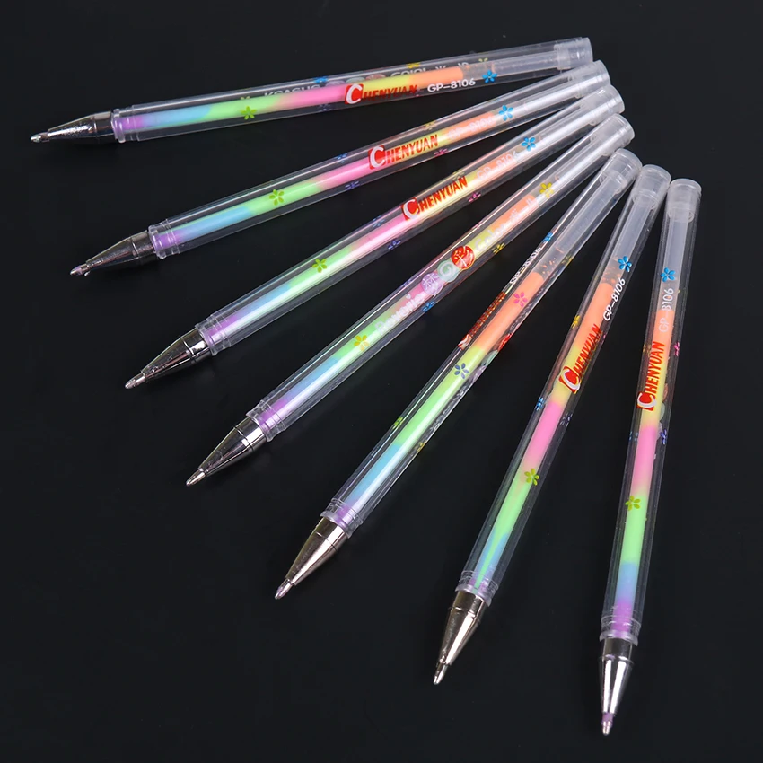 

Ink 6 Colors Highlighter Pen Marker Stationery Point Pen Colorful Writing Painting Pens School Office Supplies