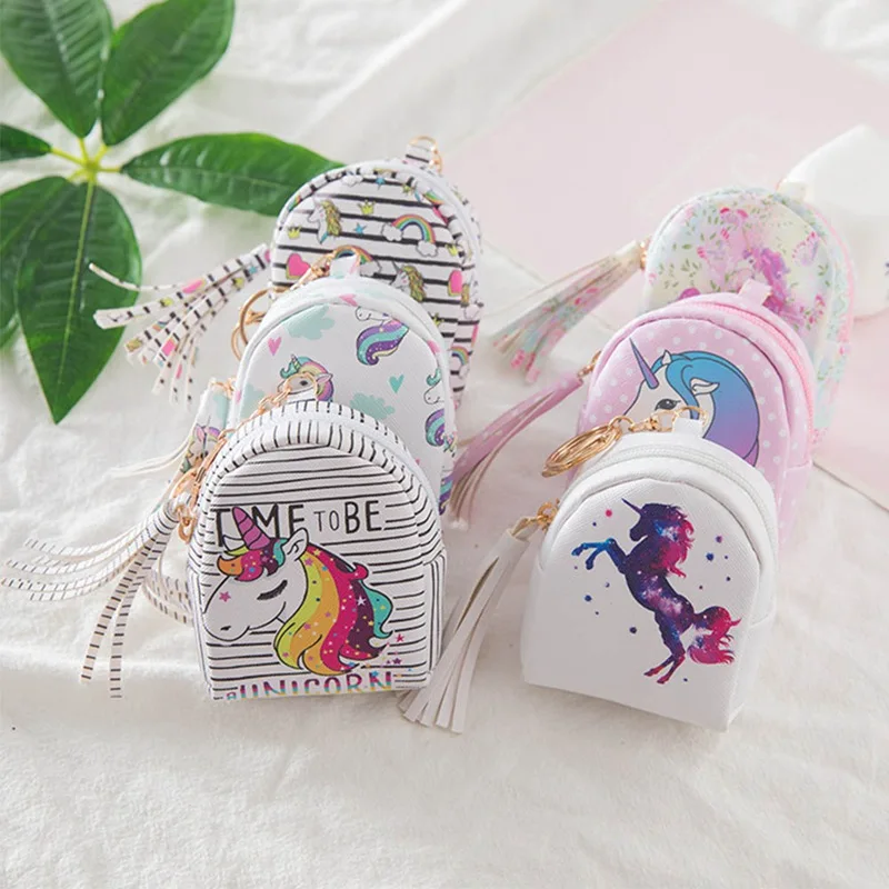 

2018 Fashion Small Wallet Pendant Fashion Tassel Mini Zipper PU Leather Handbag Coin Purse Bag Shaped Coin Purse