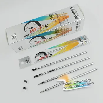 

[TrueColor] (10 Pieces/Lot) New Product Quick Drying Needle Nib 0.5mm Black Gel Ink Pen Refill For Writing Office Supplies V3369