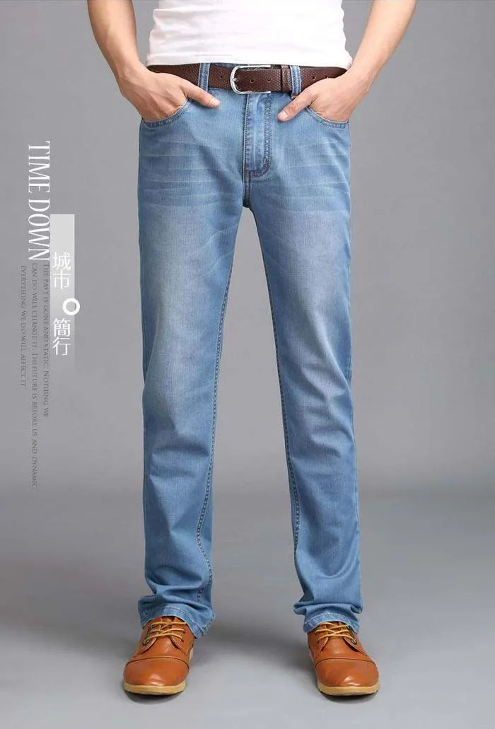 Новинка, известный бренд, летние мужские джинсы, модные, дизайнерские, прямые, большие размеры, тонкие джинсы, брюки, духи для мужчин