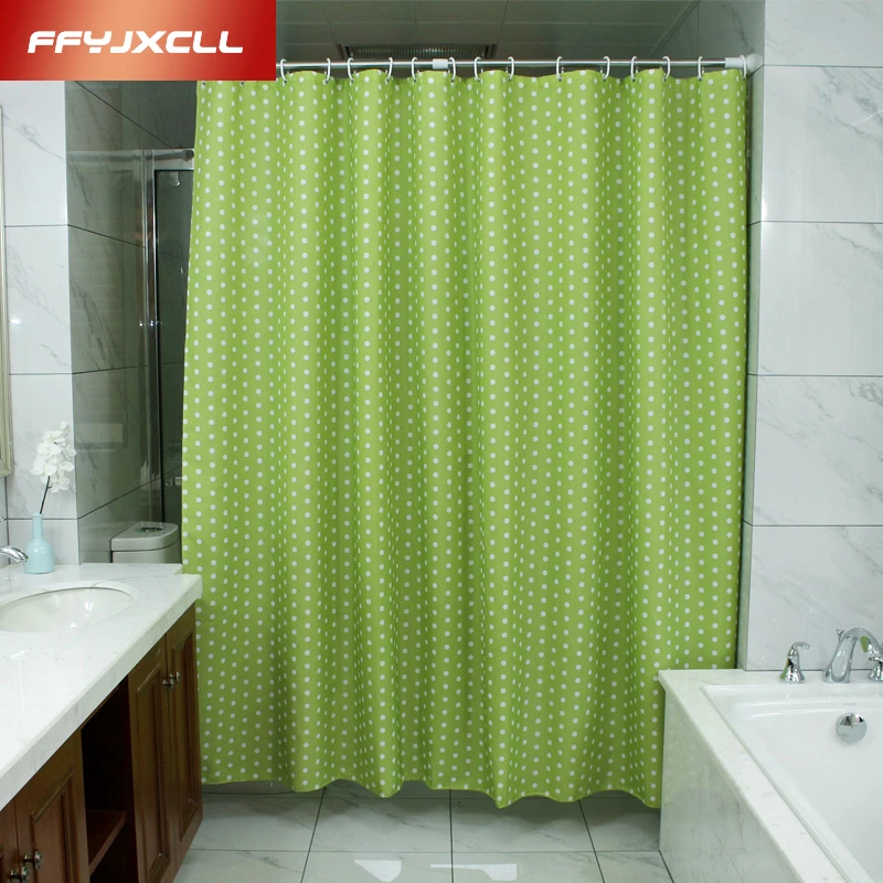 Past Green Dots Shower Curtain 180 X 200cm Bath Bathroom Past Green Dots Shower Curtain 180 X 200cm Bath Bathroom Curtains Cortina Products Beautiful Cover In From Home
