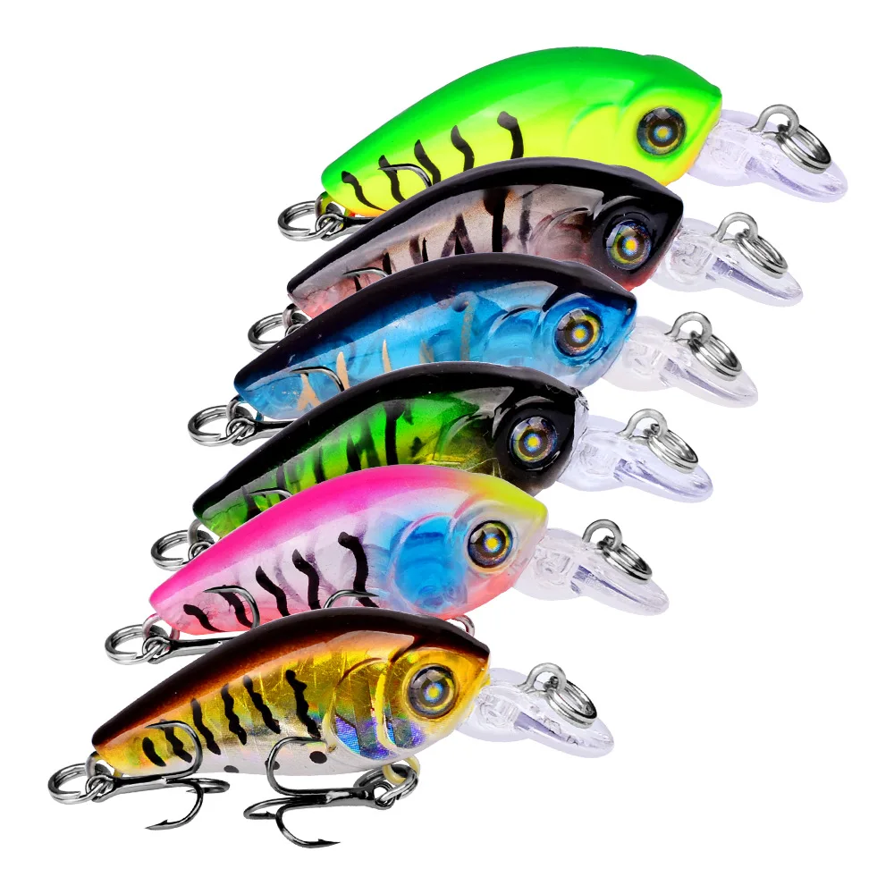 Swim Fish Fishing Lure 4.7cm 3.3g Artificial Hard Crank Bait topwater Wobbler Japan Mini Fishing Crankbait lure topwater goods