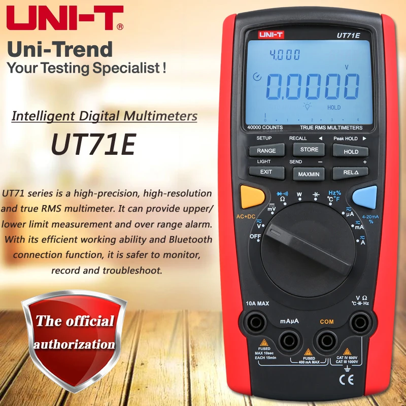 UNI T UT71E Smart Digital Multimeter True RMS Multimeter USB/Bluetooth