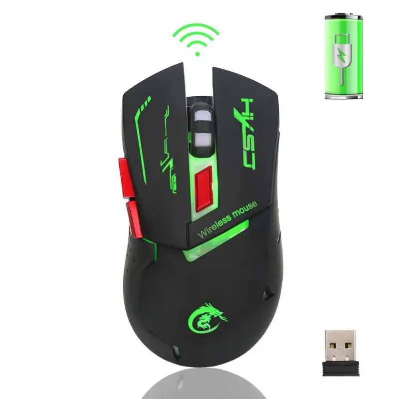 

2400dpi Rechargeable Wireless Gaming Mouse 7 color Backlight Breathing Comfort Gamer Mice for Computer Desktop Laptop