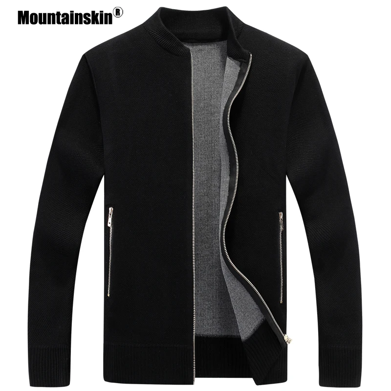 

Mountainskin Men's Sweater Coat Autumn Winter Warm Cardigan Coats Knitwear Thick Sweaters Male Jackets Mens Brand Clothing SA598