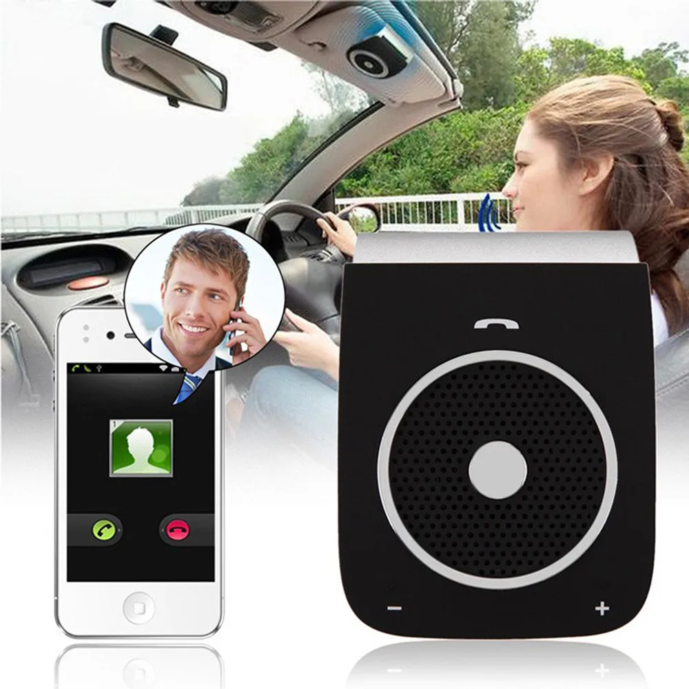 

Pro Bluetooth 4.0 Car Kit Speaker Speakerphone For Mobile phone Cellphone Accesorios de coche #YL5