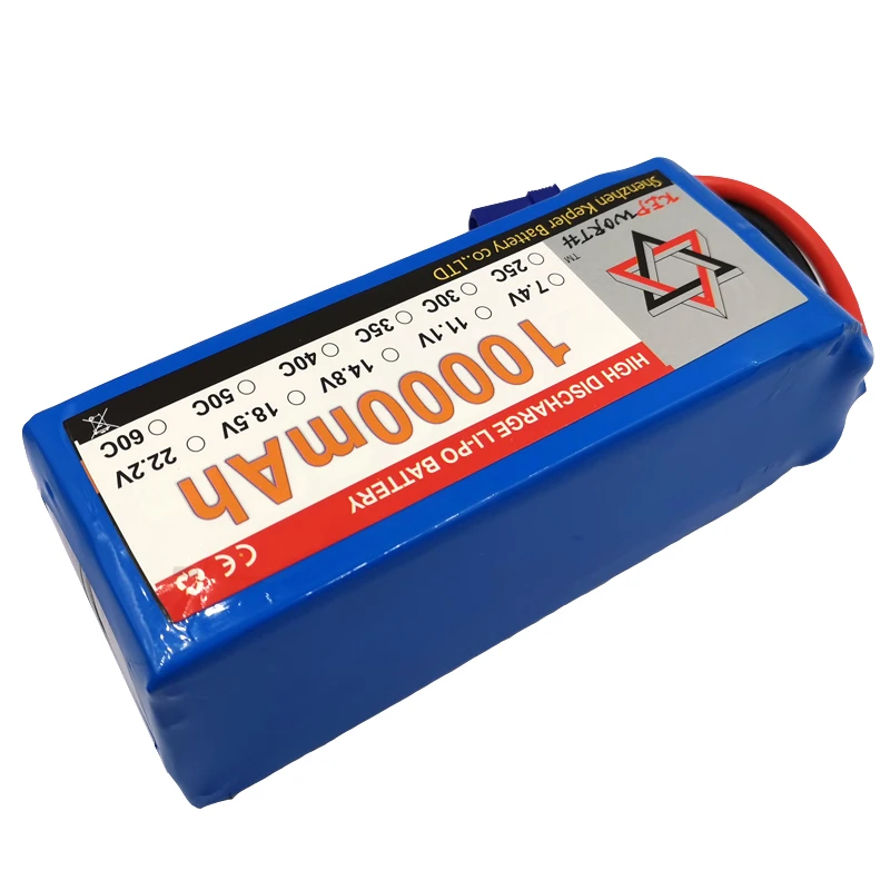 6S 22 2 V RC Lipo батарея 10000mAh 25C Высокая емкость для вертолета Дрон самолет автомобиль