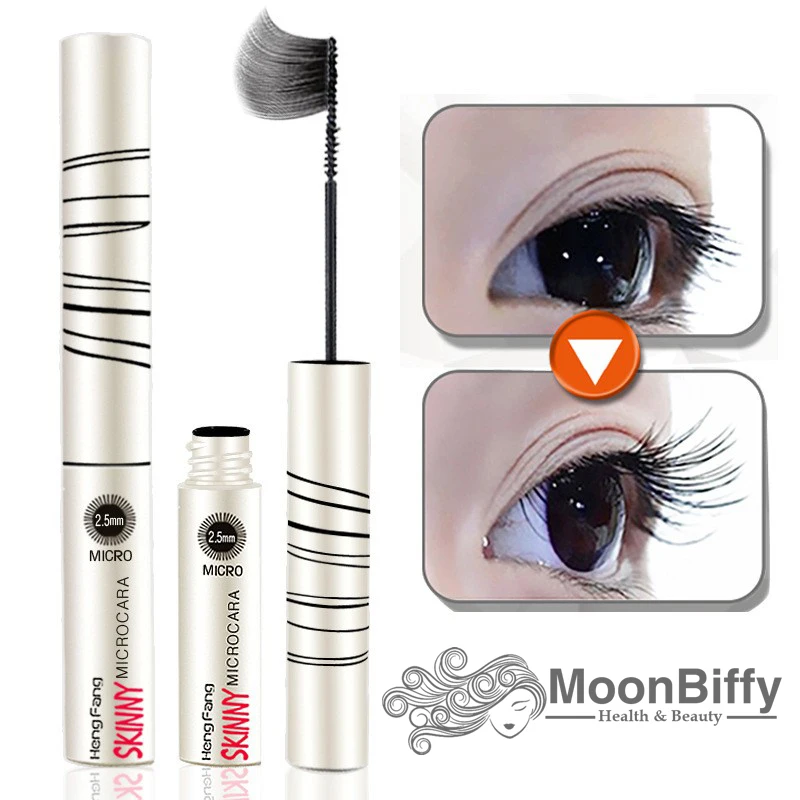 

MOONBIFFY Curling Mascara Makeup Waterproof Lash Extension Thick Lengthening Mascara Cosmetics For Eyes 1PC Professional