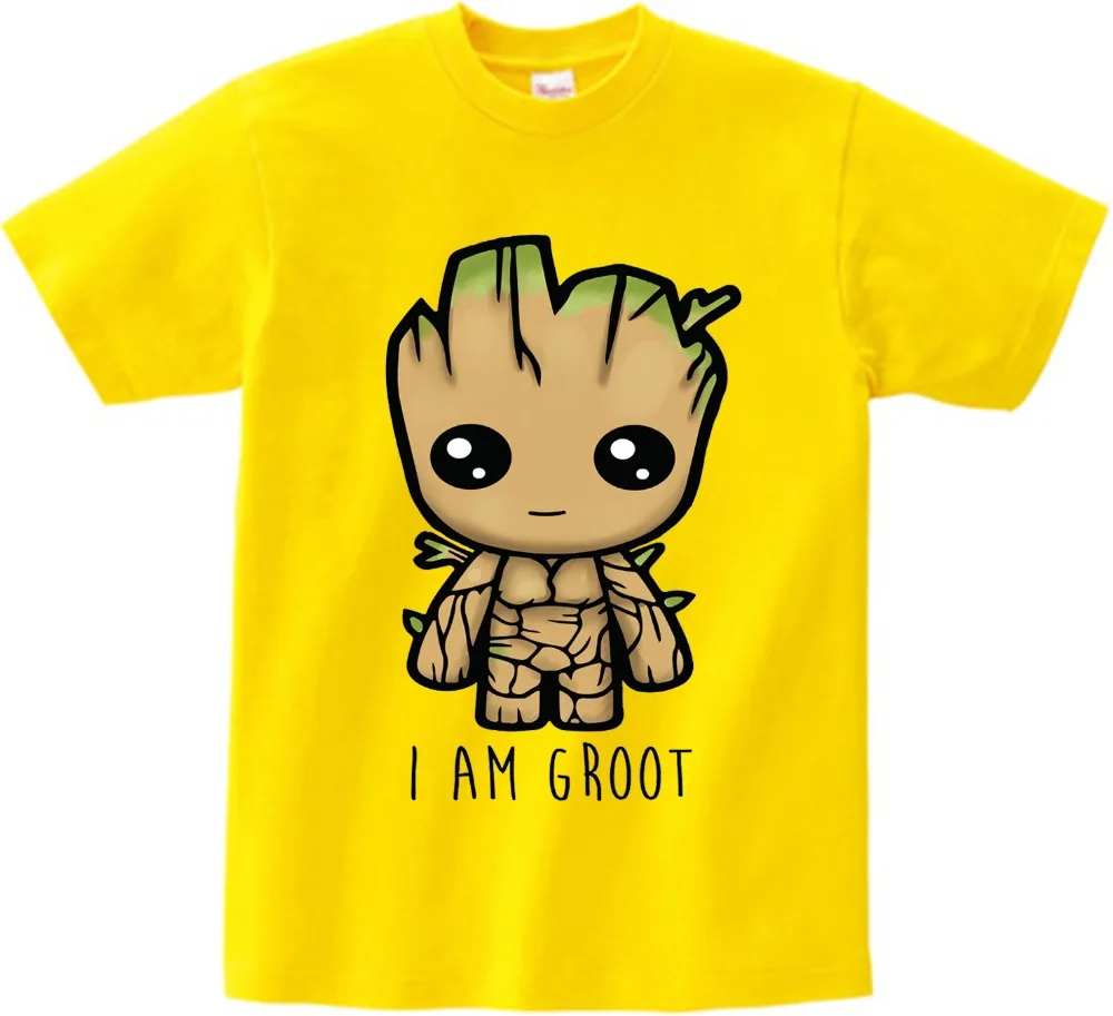 

Baby I Am Groot T Shirt For Kids Summer Short Sleeve Tee Tops Clothes Children Funny T-shirts 3T-9T Costume Boy Girls Top
