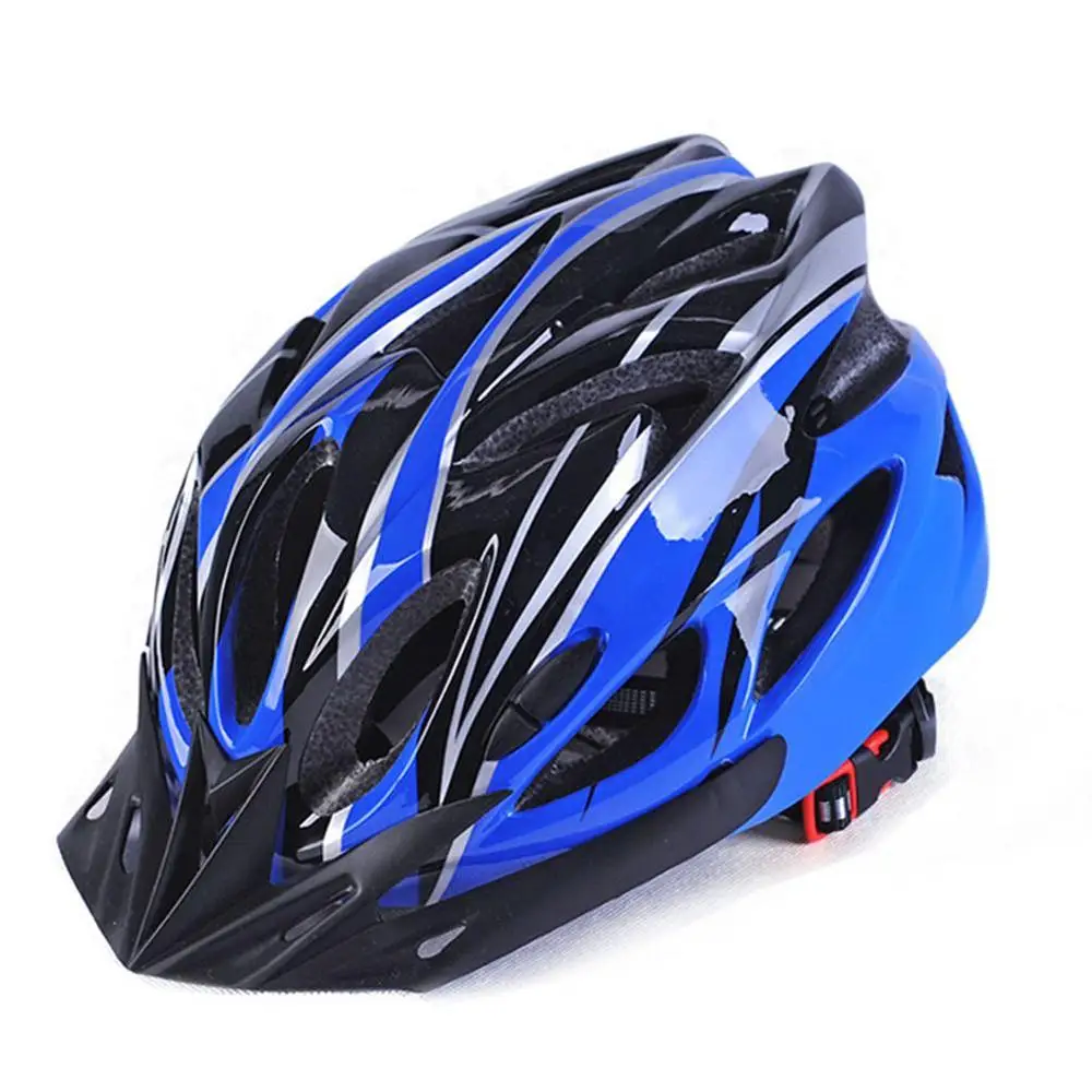 Bicycle Helmet Magnetic Lens Glass Helmet Protector On For Mountain Bike Riding Road Bike Integrated-molded Ultralight Helmet - Цвет: Dark Blue No Glass