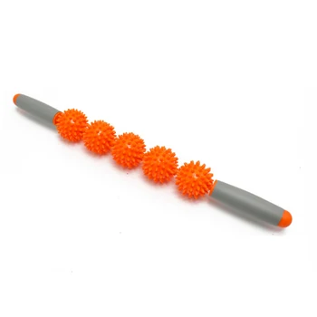 

Muscle Roller Massage Trigger Point Body Massage Stick Pressure Point Massager Tools For Relief Muscle Soreness 5 Balls (Orange)