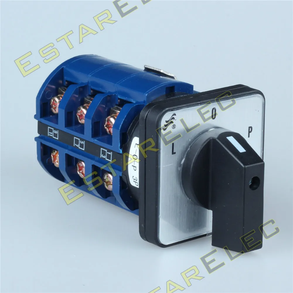 

63A Cam Switch 3 position Forward Off Reverse L-O-P motor reversing switch AC 440V Ui 690V (CE, TUV)