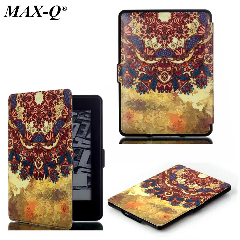 Image MAX Q Luxury Elegant Smart Maganetic Ultra slim Pu leather case cover for Amazon Kindle Paperwhite paperwhite 3 2 1(New model)