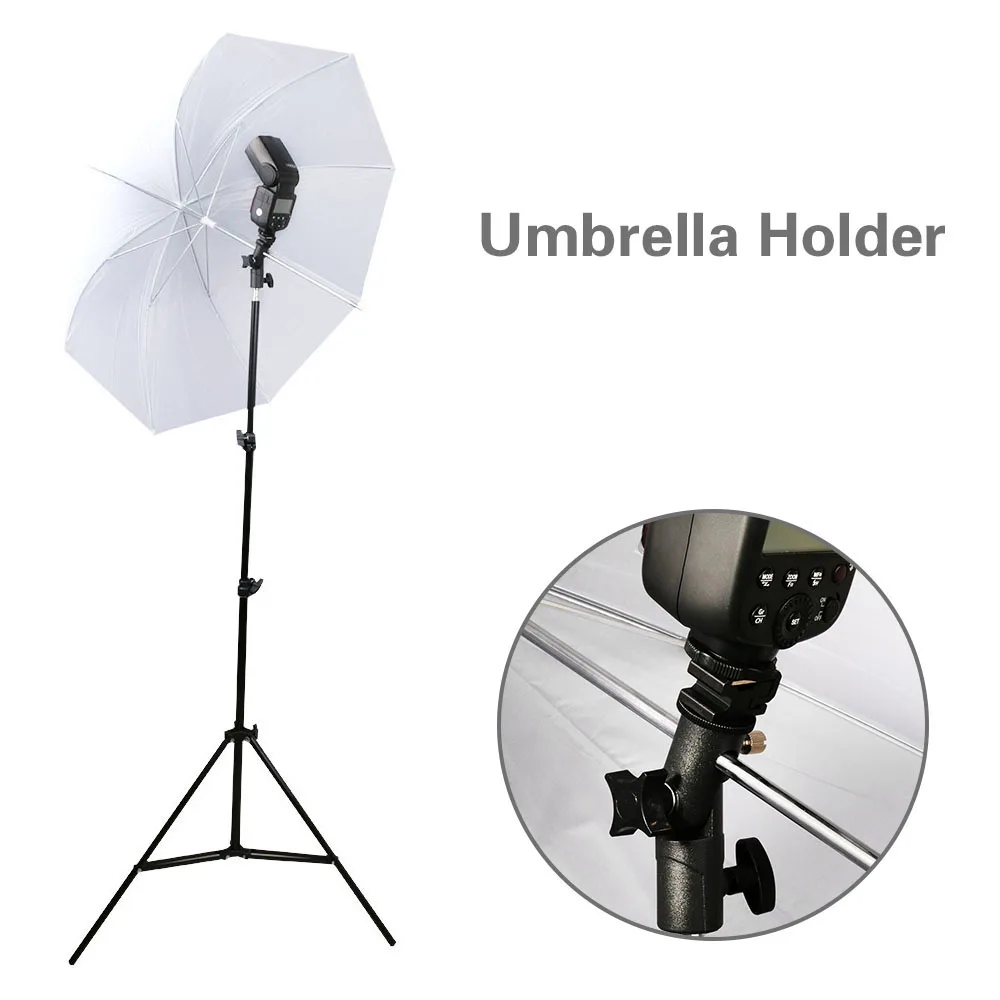 2Pack Camera Flash Speedlite Mount Swivel Light Stand Bracket with Umbrella Reflector Holder for ca