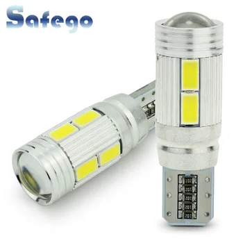 

Safego 2pcs Car LED T10 W5W Canbus Error Free 10 smd 5630 194 168 LED Light Bulb led light parking T10 LED Car Side Light