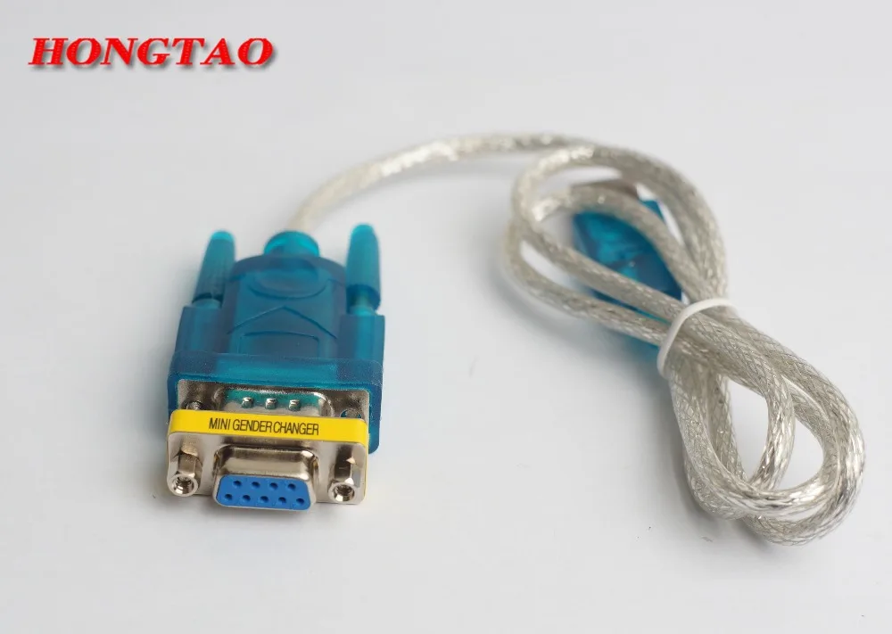 Suporte para Cabo Usb para Rs232 e Adaptador Db9 9pin Serial com sem cd com Db9 Fêmea para Fêmea 0.8m para Computador - Imagem 3